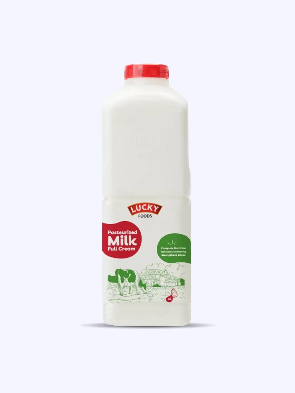 Full Cream Pasteurized Milk Bottle - 1 Liter Bottle