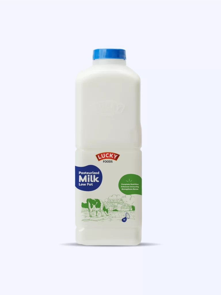 Lucky Foods Low-Fat-Pasteurized-Milk Bottle